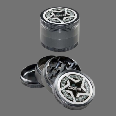 BLAZE GLASS Cyberpunk Grinder 4-tlg. silber
