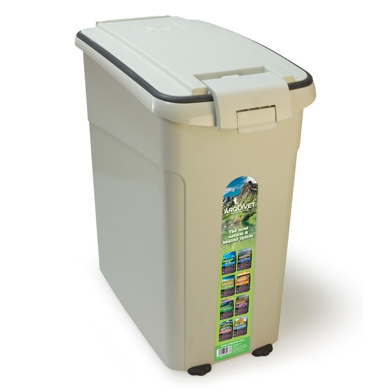 Contenedor para piensos con ruedas (20 Kg)