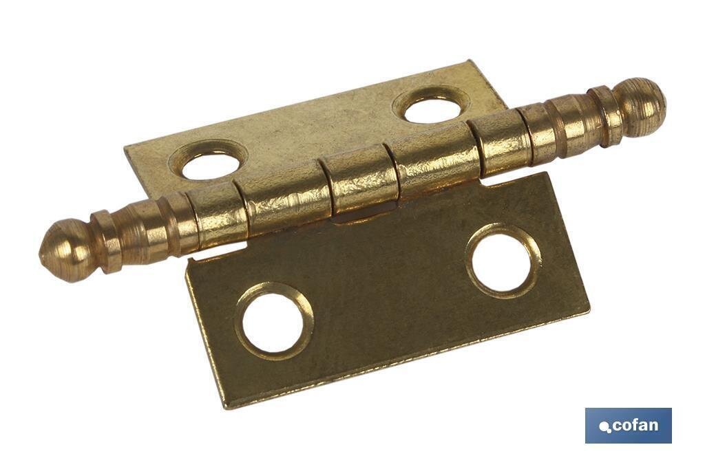 2 UDS BISAGRA HIERRO LATON FIN ALTO 25 X 25