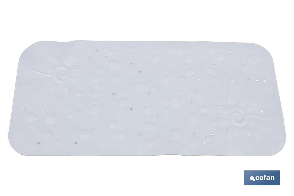 ALFOMBRA BA�O "DRIP"  750X360 MM BLANCO