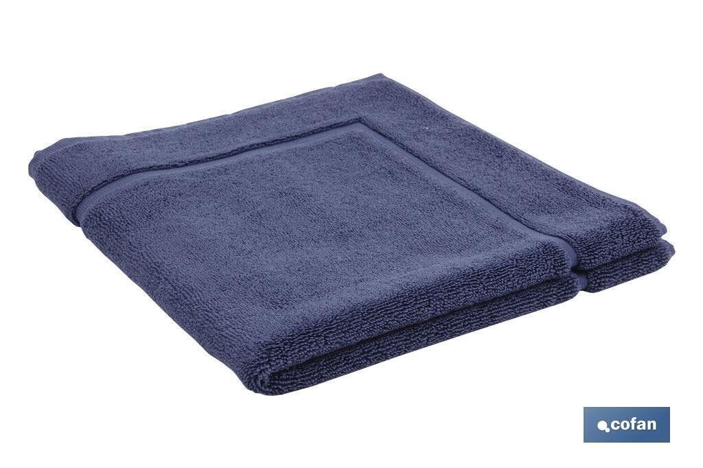 ALFOMBRA BA�O AZUL MARINO GR.1000  MODELO MARIN     60X60cm
