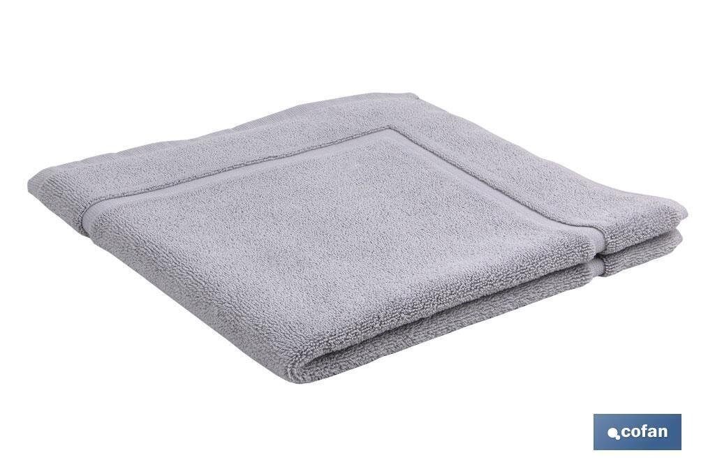 ALFOMBRA BA�O GRIS PERLA GR.1000 MODELO PERLAN 60x60cm