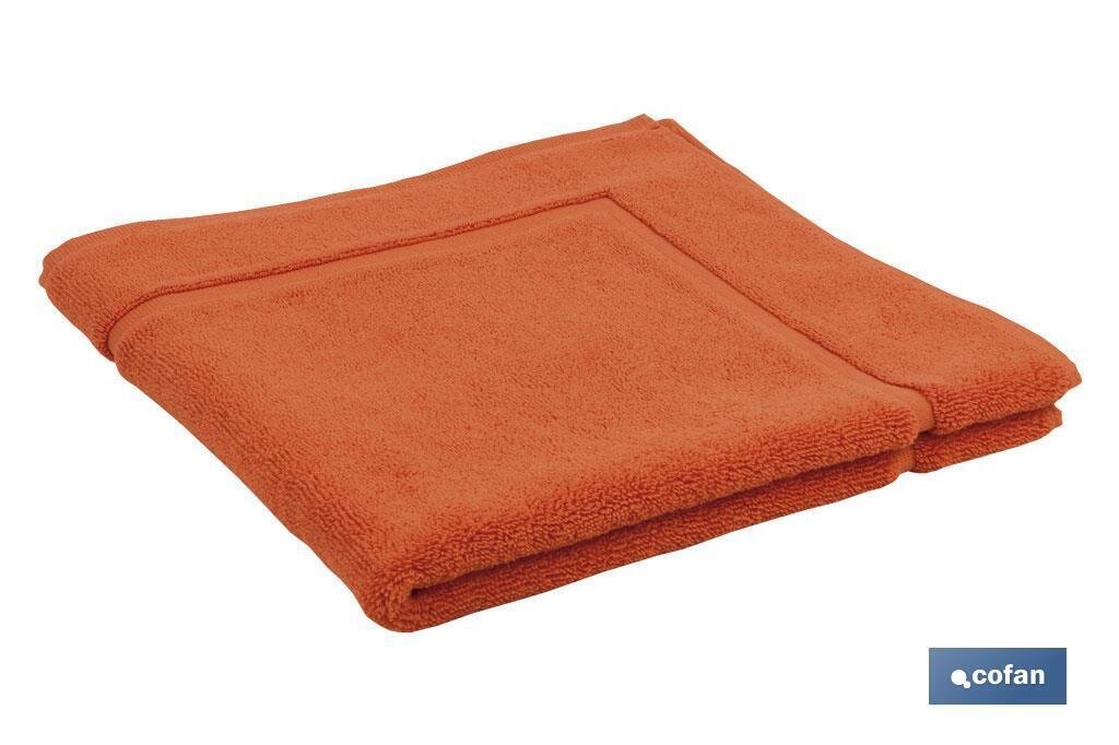 ALFOMBRA BA�O ORANGE GR.1000 MODELO AMANECER 60X60cm