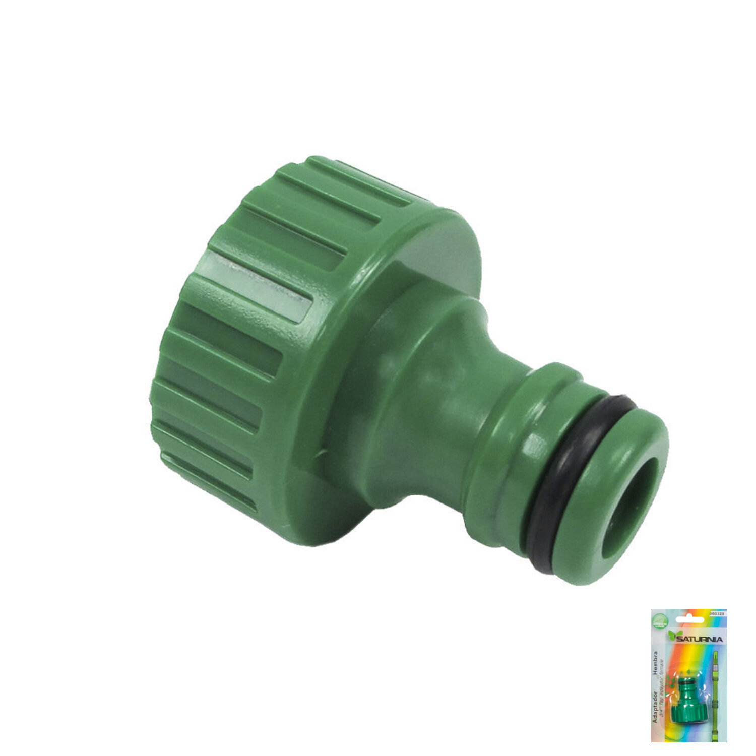 Adaptador Manguera Plastico 3/4 hembra  Blister