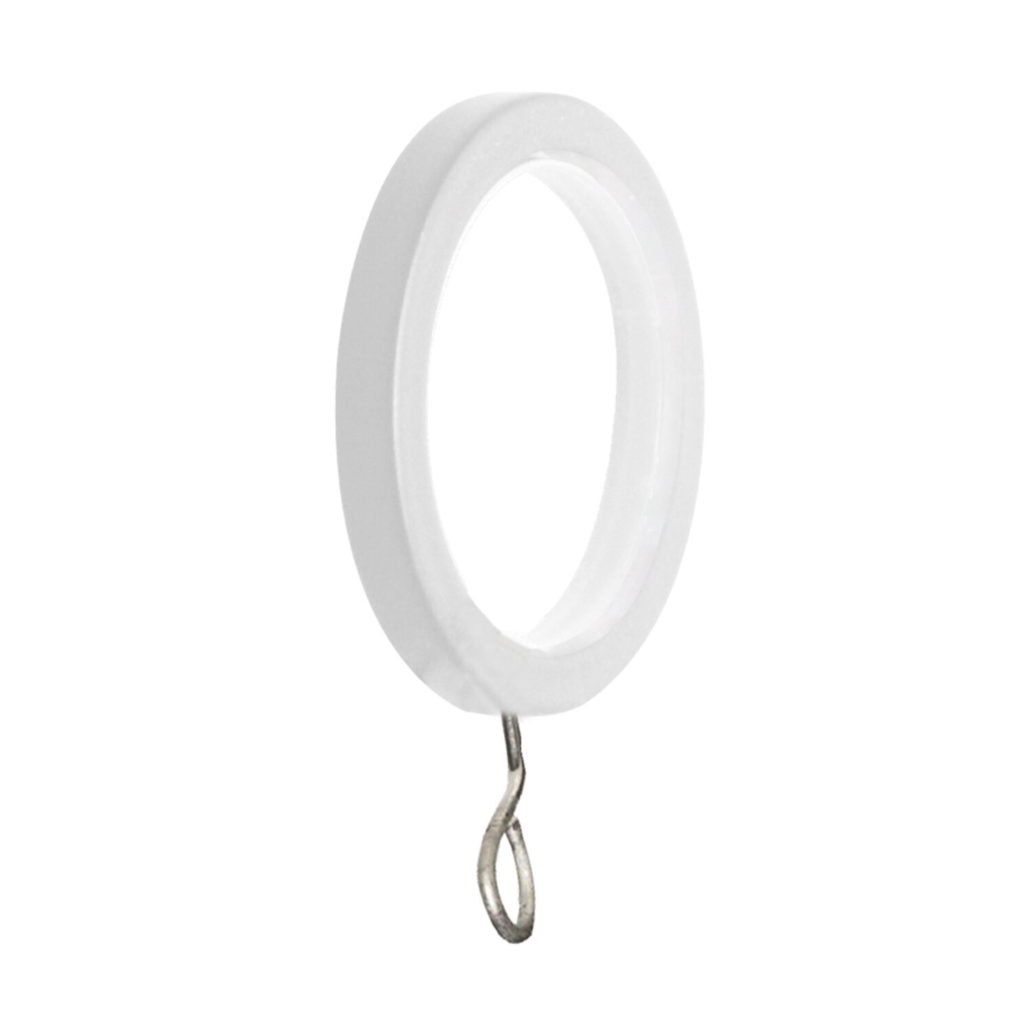 Anilla Zirconio Para Barras � 20 mm. Sin Silenciador Acabado Blanco (Blister 10 unidades)