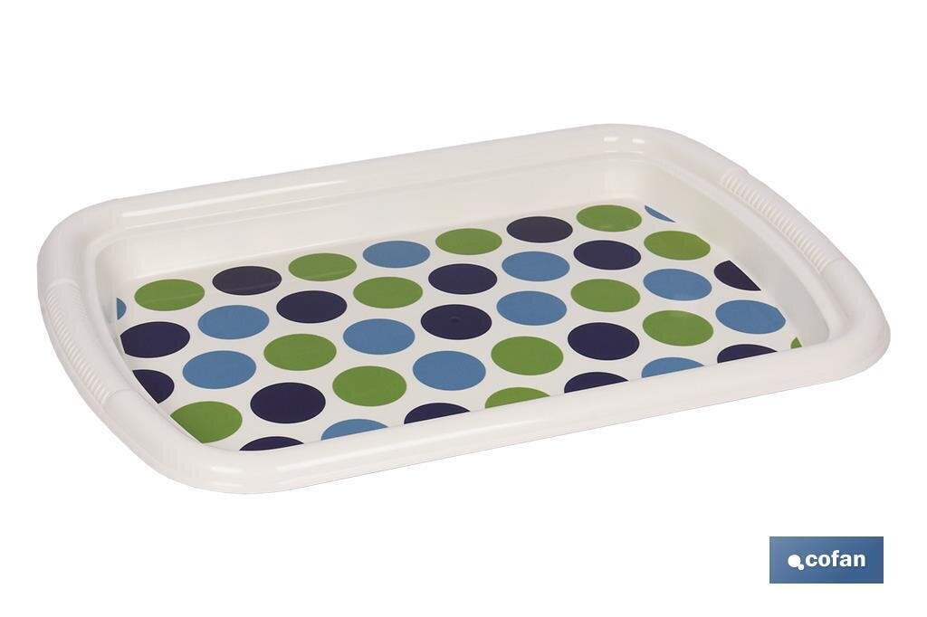 BANDEJA PLASTIC MODELO UDAI 425X305X50 MM
