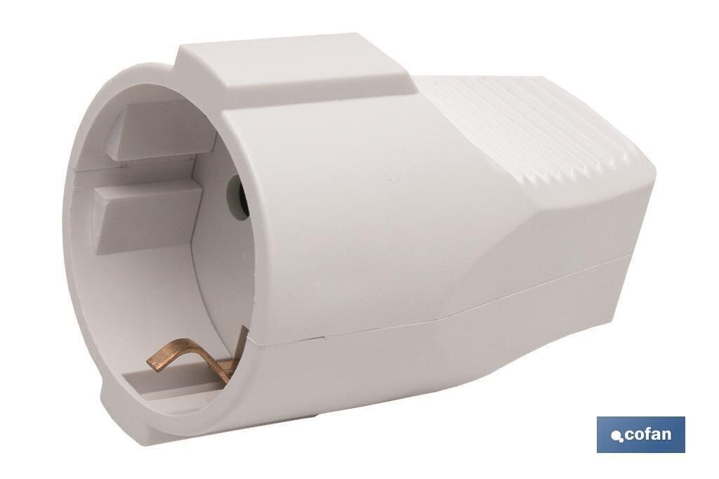 BASE ENCHUFE AEREA BLANCA (16A-250V)