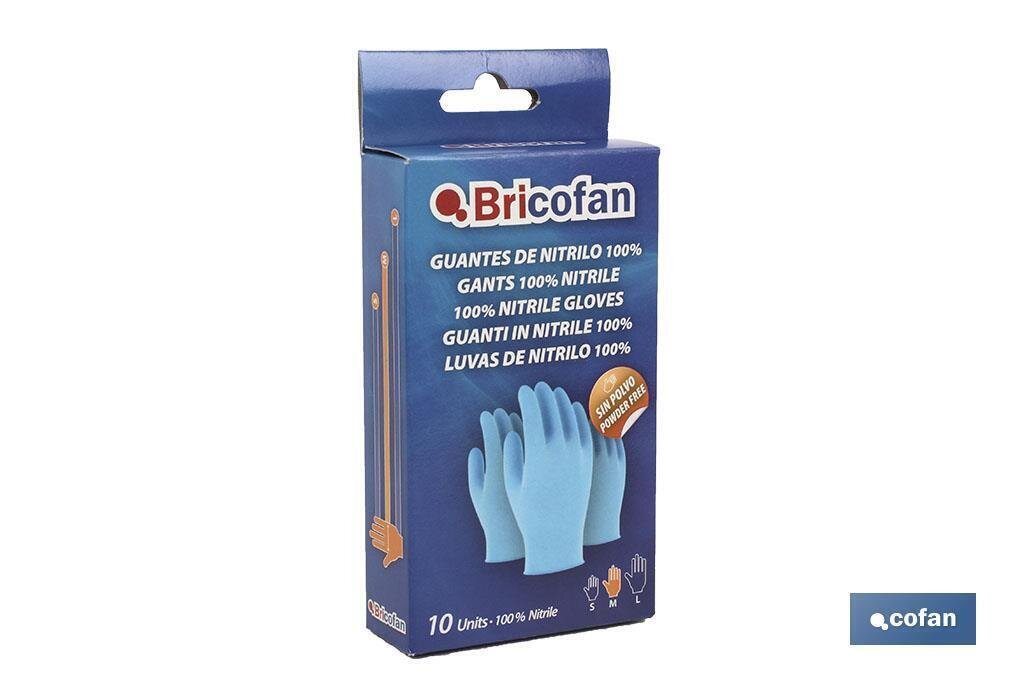 BLISTER 10 UDS. GUANTE NITRILO AZUL (T.PEQUE�A)
