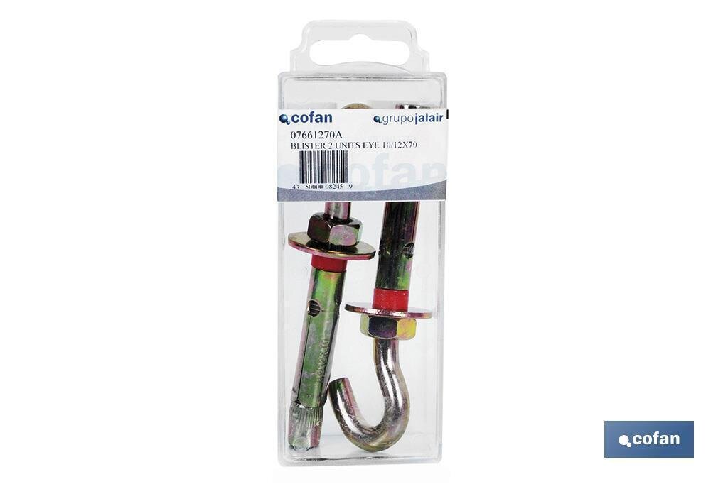 BL�STER DE 1 UD. TACO DE METAL GANCHO 6/8X45 VENTA UNITARIA