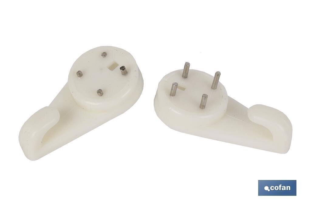BL�STER DE 2 UDS. CUELGACUADROS 40 MM VENTA UNITARIA