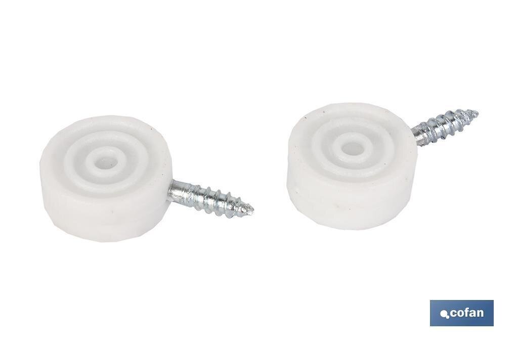 BL�STER DE 2 UDS. SOPORTE BLANCO PARA VITRINA VENTA UNITARIA