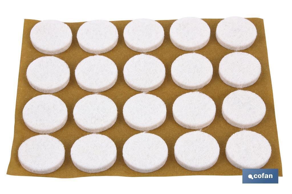 BL�STER DE 2X12 UDS. FIELTRO MARR�N REDONDO 22X3 MM VENTA UNITARIA