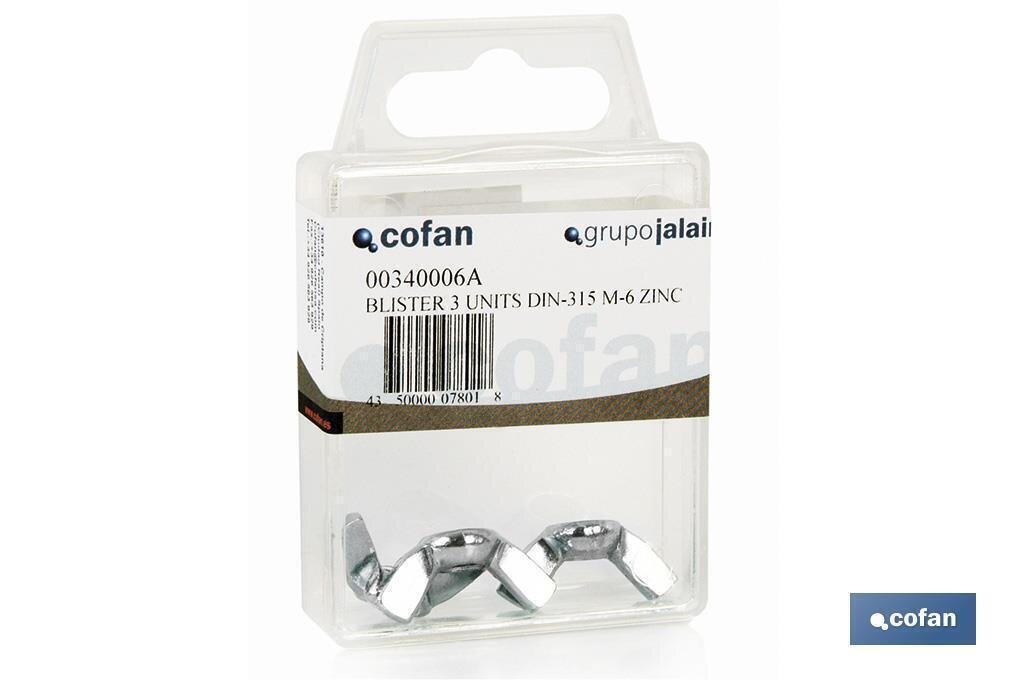 BL�STER DE 6 UDS. DIN-315 M-5 ZINC VENTA UNITARIA