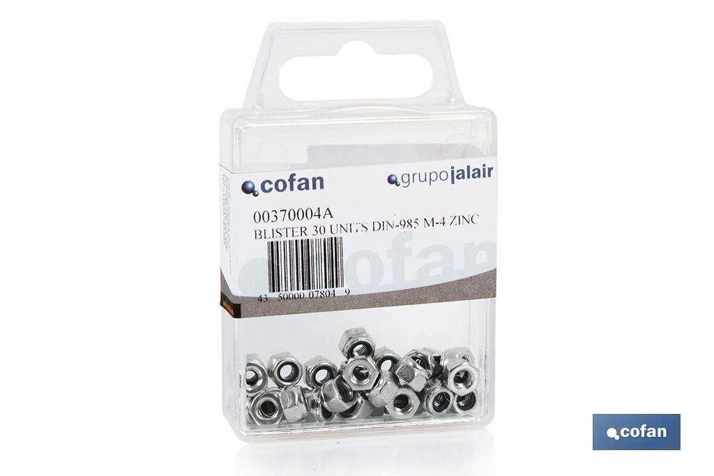BL�STER DE 6 UDS. DIN-985 M-6 ZINC VENTA UNITARIA