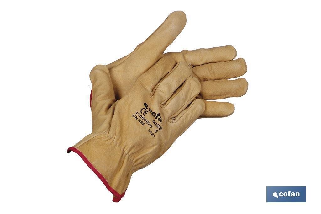 BL�STER DE GUANTE DE PIEL VACUNO EXTRA RESISTENTE TALLA 9 VENTA UNITARIA