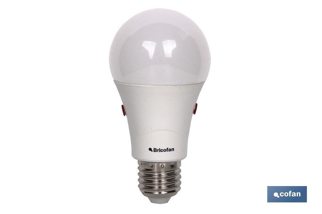 BOMBILLA CLASIC SENSOR LUZ E27 9.5W 806LM 4000K