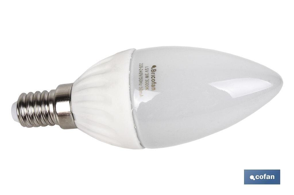 BOMBILLA LED VELA (SMD) 6000K 4W E14