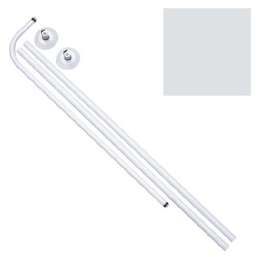 Barra Ba�o Curva 18 mm. (80x 80 A 122) Blanco