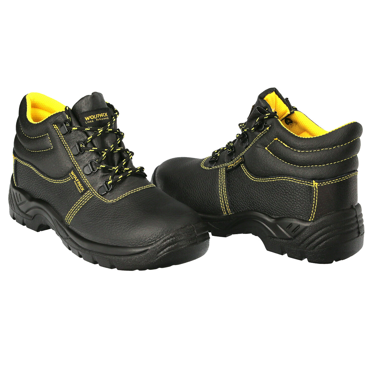 Botas Seguridad S3 Piel Negra Wolfpack  N� 43 Vestuario Laboral,calzado Seguridad, Botas Trabajo. (Par)