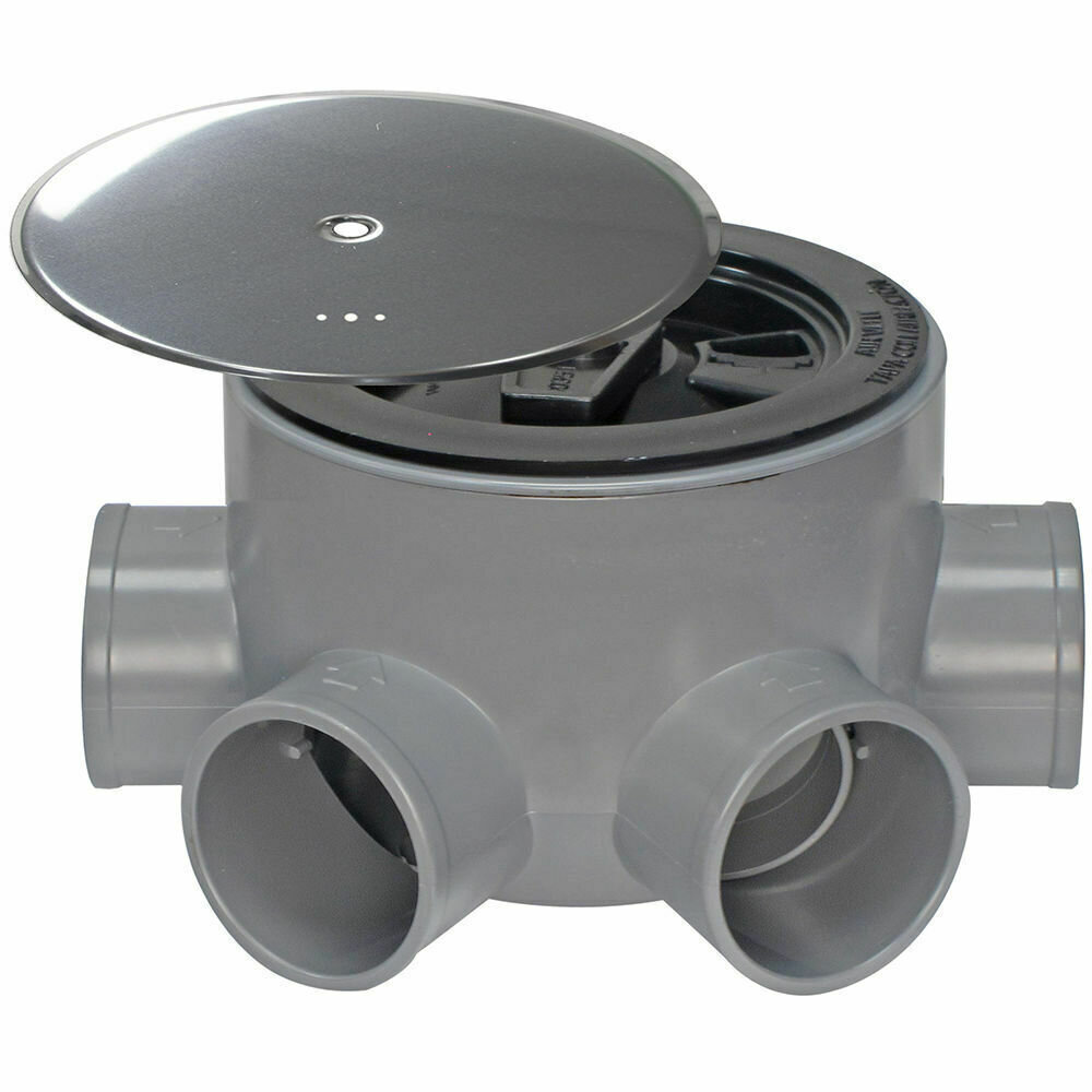 Bote Sifonico PVC T 85 BA 110  50-40 Altura 75 mm. Con Tapa Aireaci�n