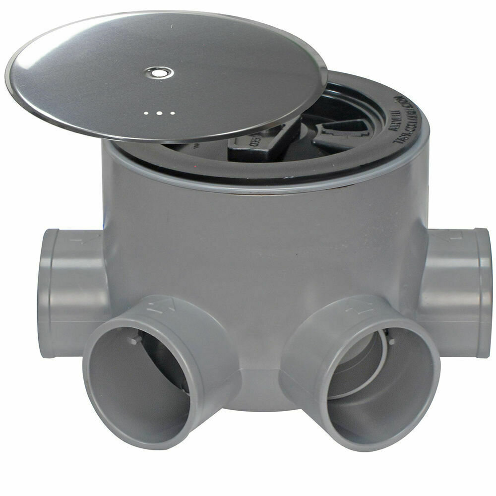 Bote Sifonico PVC T 89 A 110  50-40 Altura 85 mm. Con Tapa Aireaci�n
