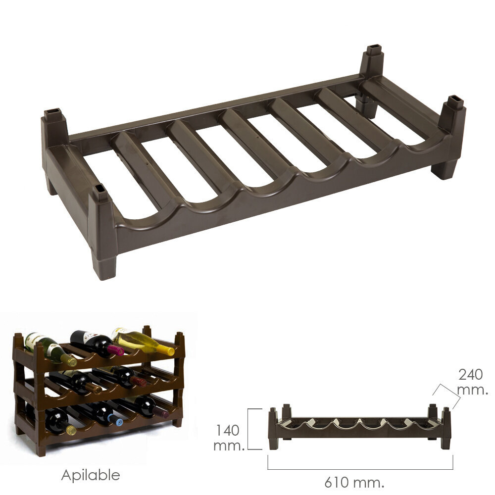 Botellero Apilable Pl�stico 6 Botellas