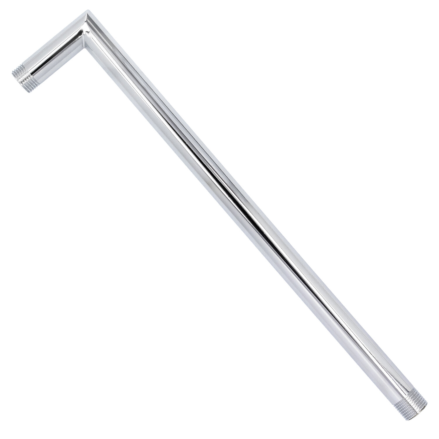 Brazo Ducha Laton  1/2" x 37+7 cm. Angulo recto.