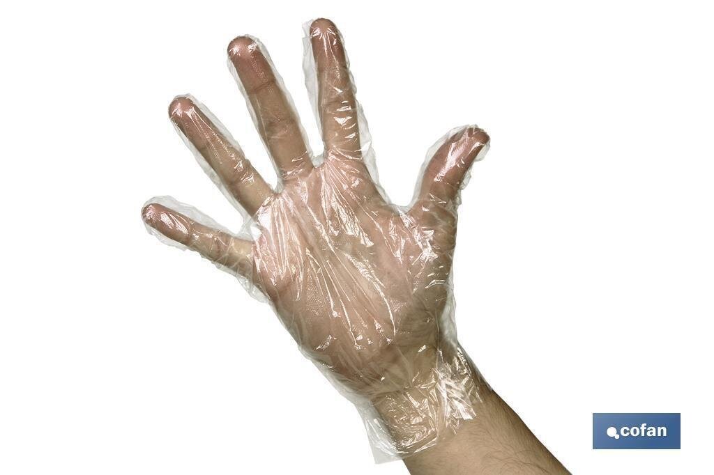 CAJA DE 10.000 GUANTES DE POLIETILENO (HDPE) TALLA �NICA