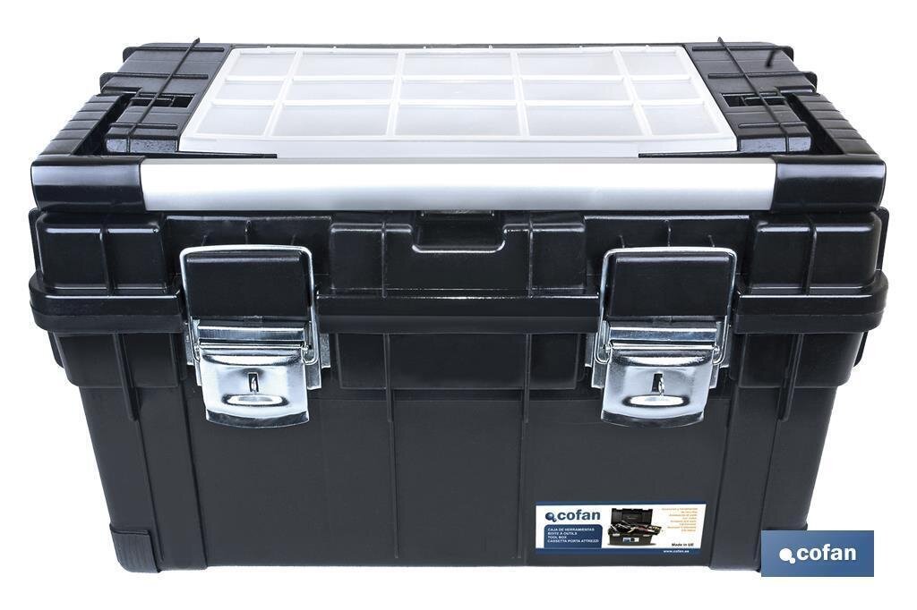 CAJA DE HERRAMIENTAS "HEAVY DUTY" NEGRO