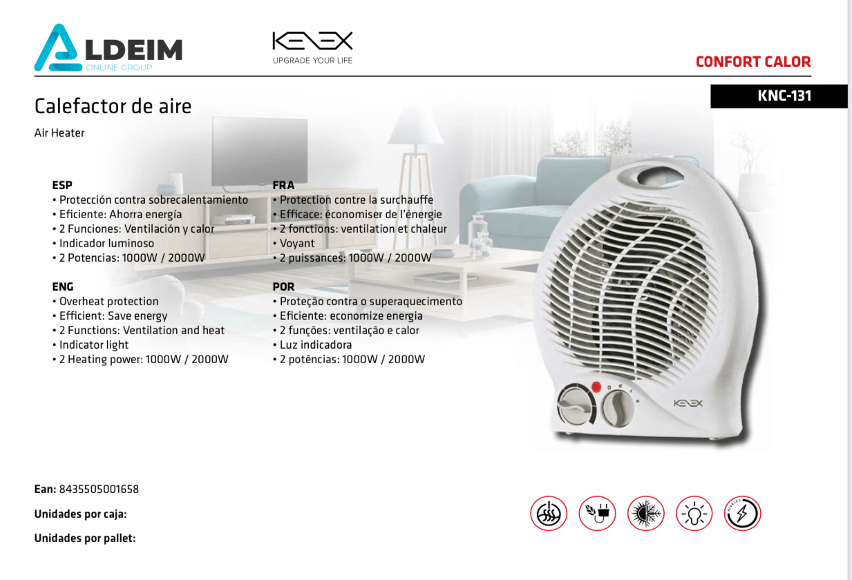 CALEFACTOR KNC131