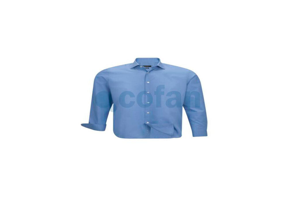 CAMISA M/LARGA AZULINA 100 %ALG. TALLA-S