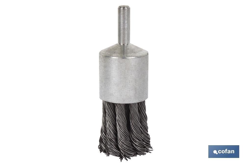 CEPILLO BROCHA TRENZADO 6x�22 ACERO 0.5mm