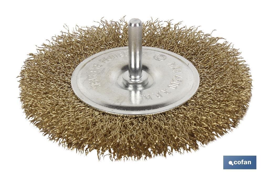 CEPILLO CIRCULAR ONDULADO 6x�75 A.LATONADO 0.3mm