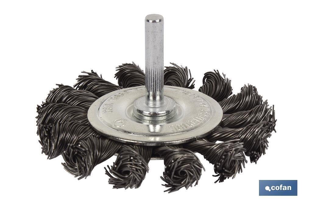 CEPILLO CIRCULAR TRENZADO 6x�75 ACERO 0,5mm