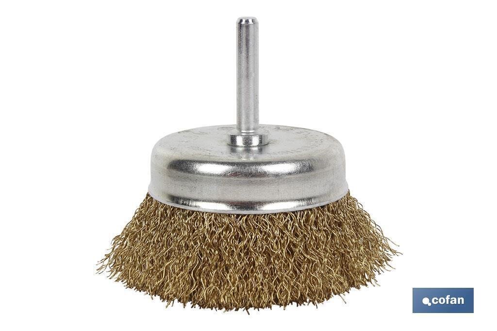 CEPILLO COPA ONDULADO 6x�100 A.LATONADO 0.3mm