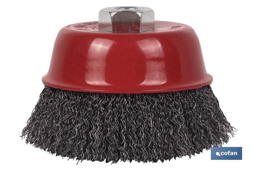 CEPILLO COPA ONDULADO M14 �65 ACERO 0.3mm
