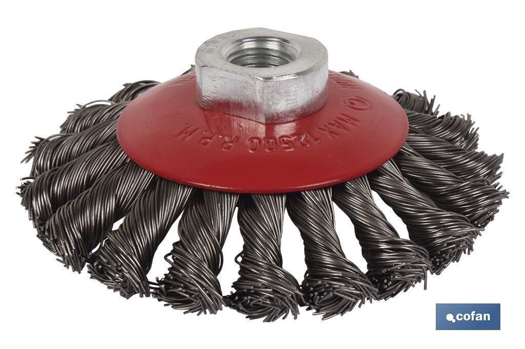 CEPILLO OBLICUO TRENZADO M14 �100 ACERO 0.5mm