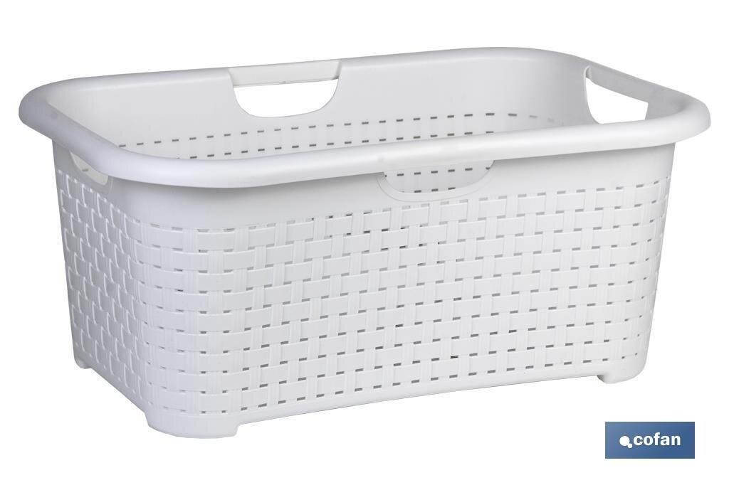CESTA MULTIUSOS  CREMA MODELO MARSELLA 59X38X26cm "venta unitaria"