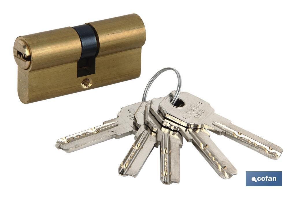 CILINDRO DE SEGURIDAD DE N�QUEL PARA LLAVE NORMAL 30/30 - LEVA LARGA IGUALADOS AAA