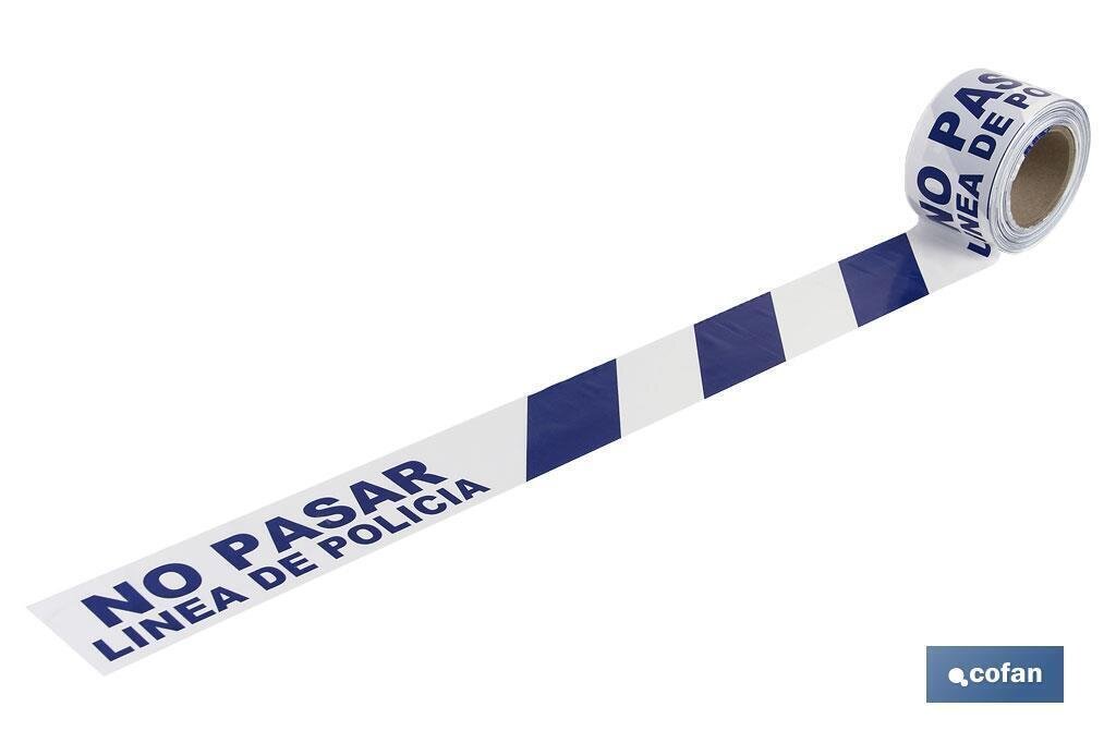 CINTA BALIZ. "LINEA POLICIA" 80MMX100MTS