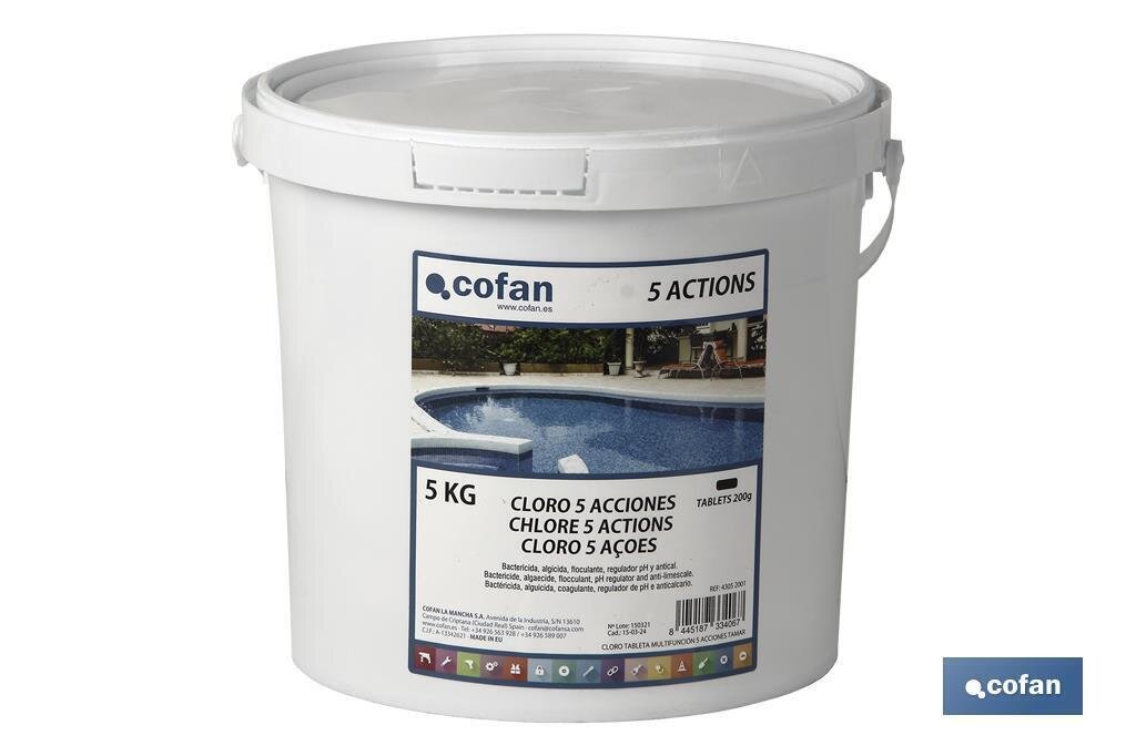 CLORO 5 ACCIONES TABLETA 5 KG COFAN