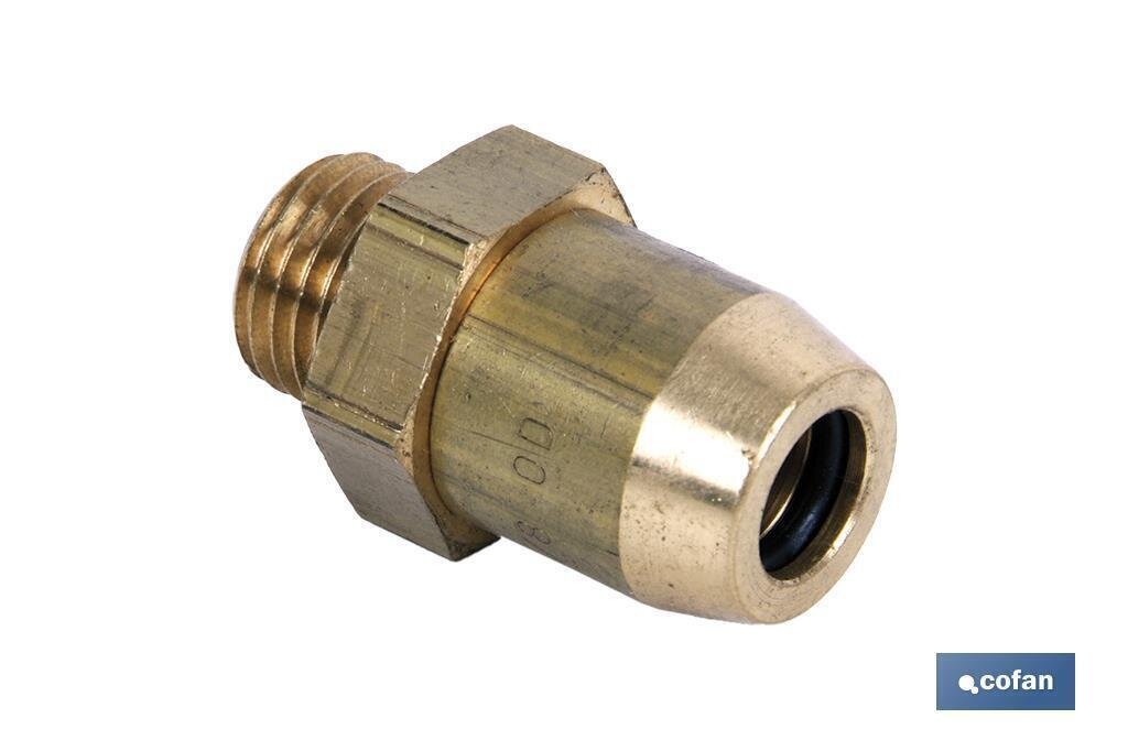 CONECTOR RAUFOSS TUBO 1/4"-ROSCA 12X1,5