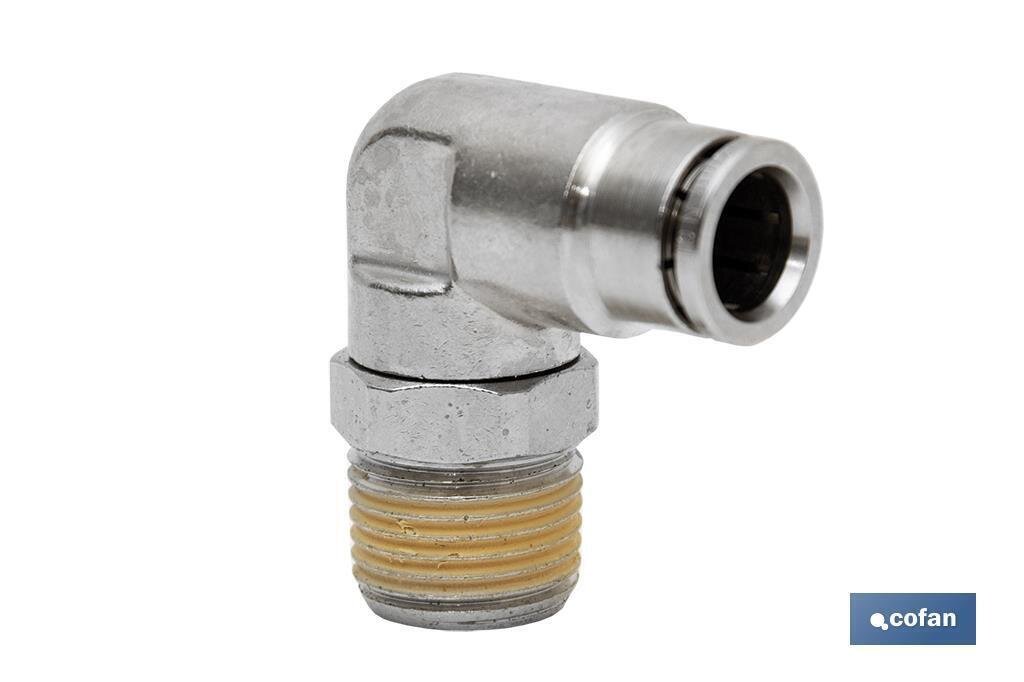 CONEXION CODO  TUBO 12mm. ROSCA 1/2