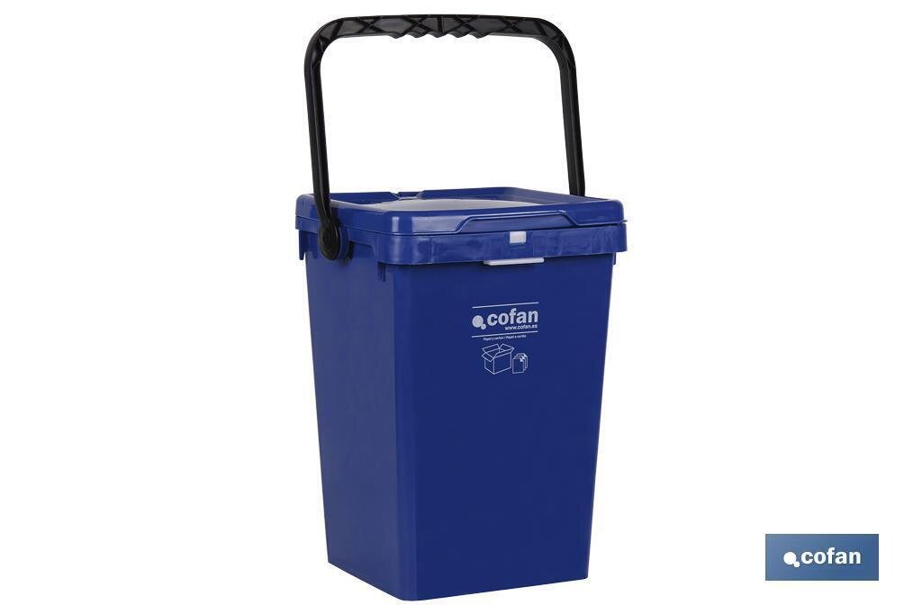 CONTENEDOR AZUL PARA PAPEL-CARTON MODELO AR�VIGO 25L.