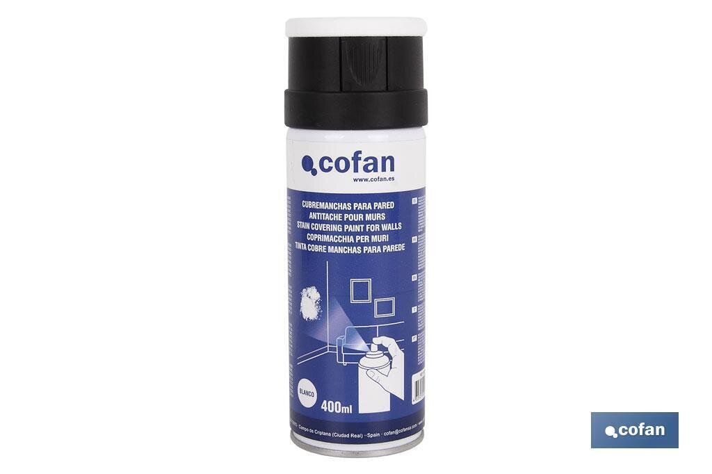 CUBREMANCHAS PARA PARED COLOR BLANCO 400ML