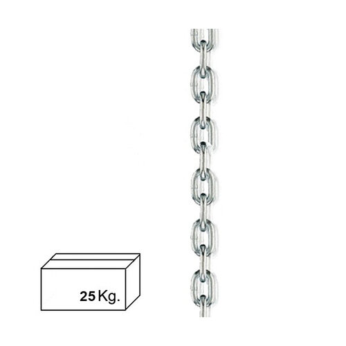 Cadena Zincada  7 mm. (Caja 25 kg.)