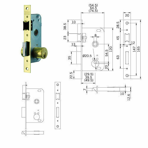 Cerradura Tesa 2000-hl/50