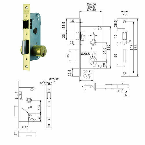 Cerradura Tesa 2002-hl/30