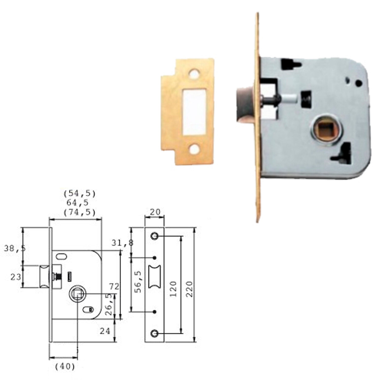 Cerradura Tesa 2005-hl/40