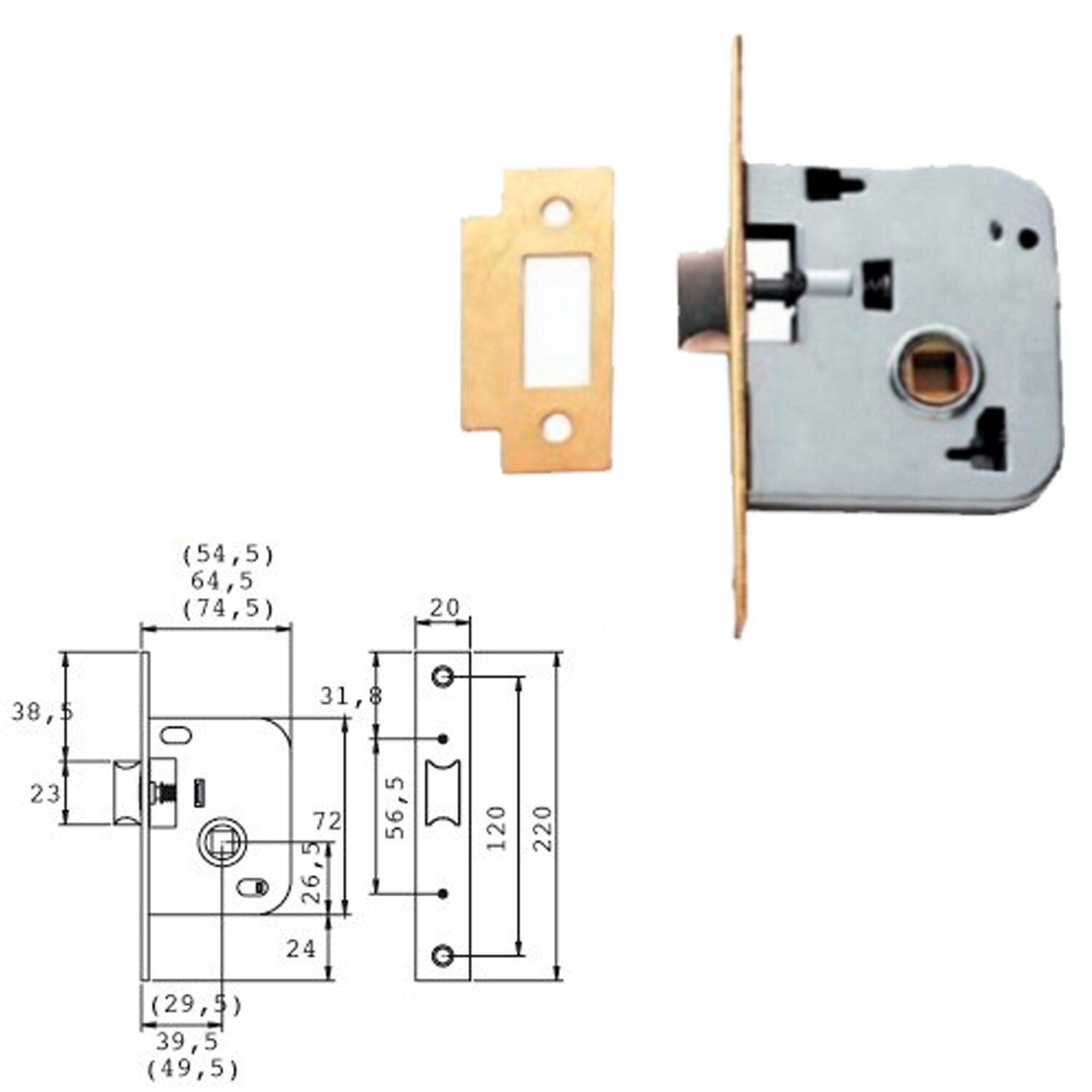 Cerradura Tesa 2005-hl/50